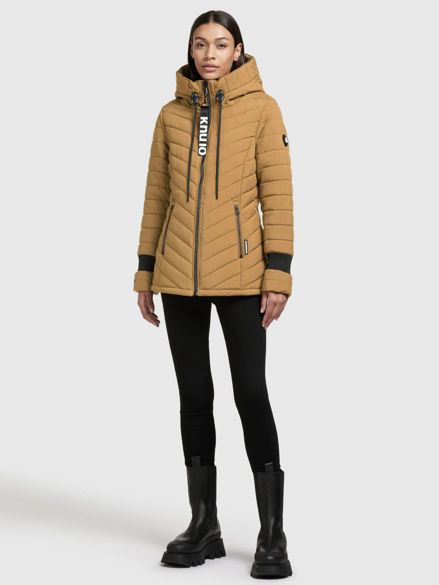 Khujo Winterjassen Winterjas Dames Camel 8 Khujo Winterjassen Winterjas Dames Camel - Afbeelding 6