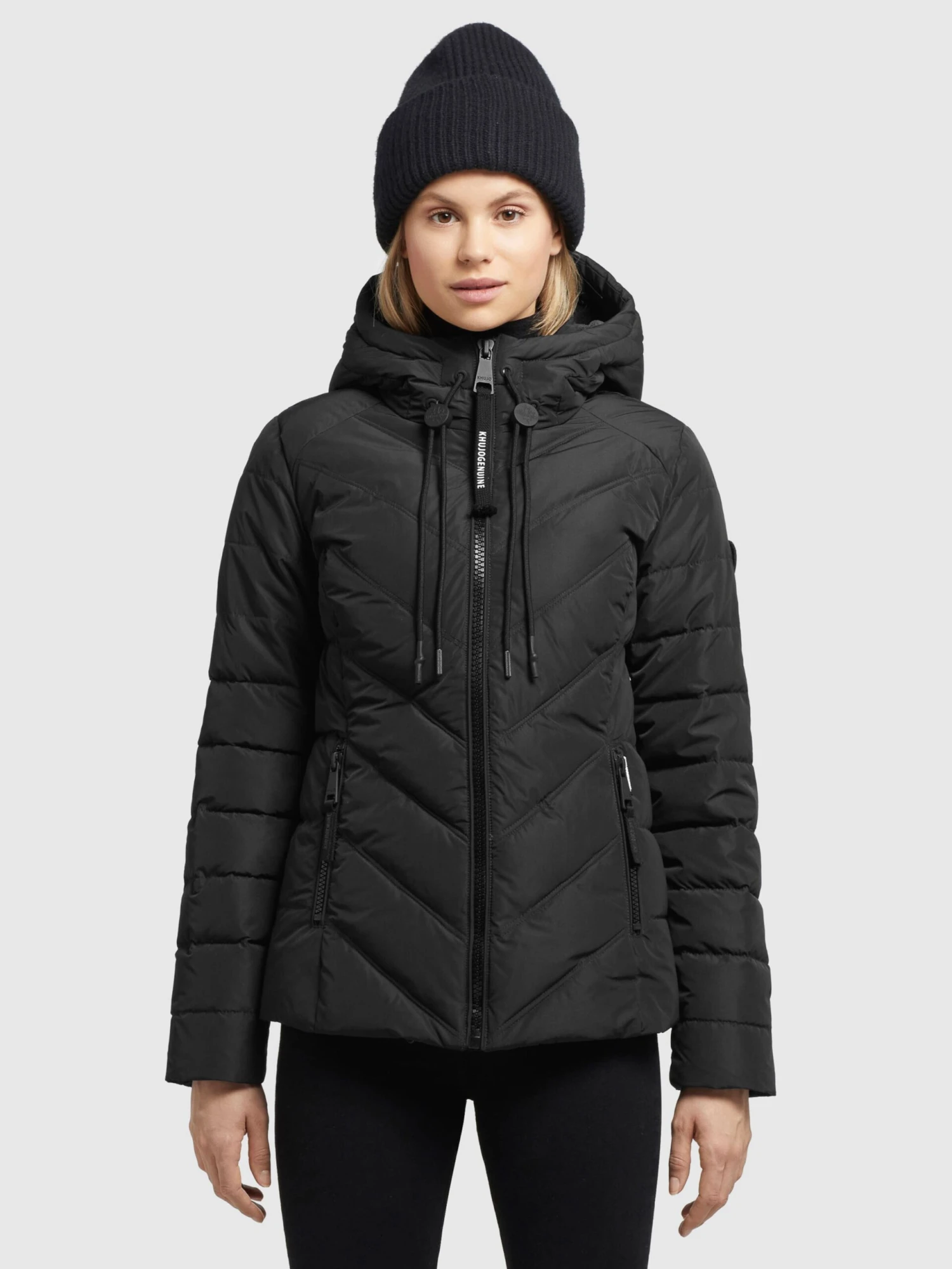 Khujo Tussenjassen Tussenjas Stern Dames Zwart 4 Khujo Tussenjassen Tussenjas Stern Dames Zwart - Afbeelding 2