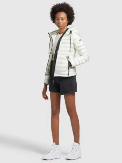 Khujo Tussenjassen Tussenjas Lovina Dames Wit -Khujo 91ee35668d66fb222868d1d3517d9195