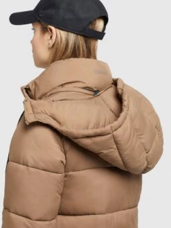 Khujo Wintermantels Wintermantel Julina Dames Lichtbruin -Khujo 9387a038cace30c5af4910843c9160b1