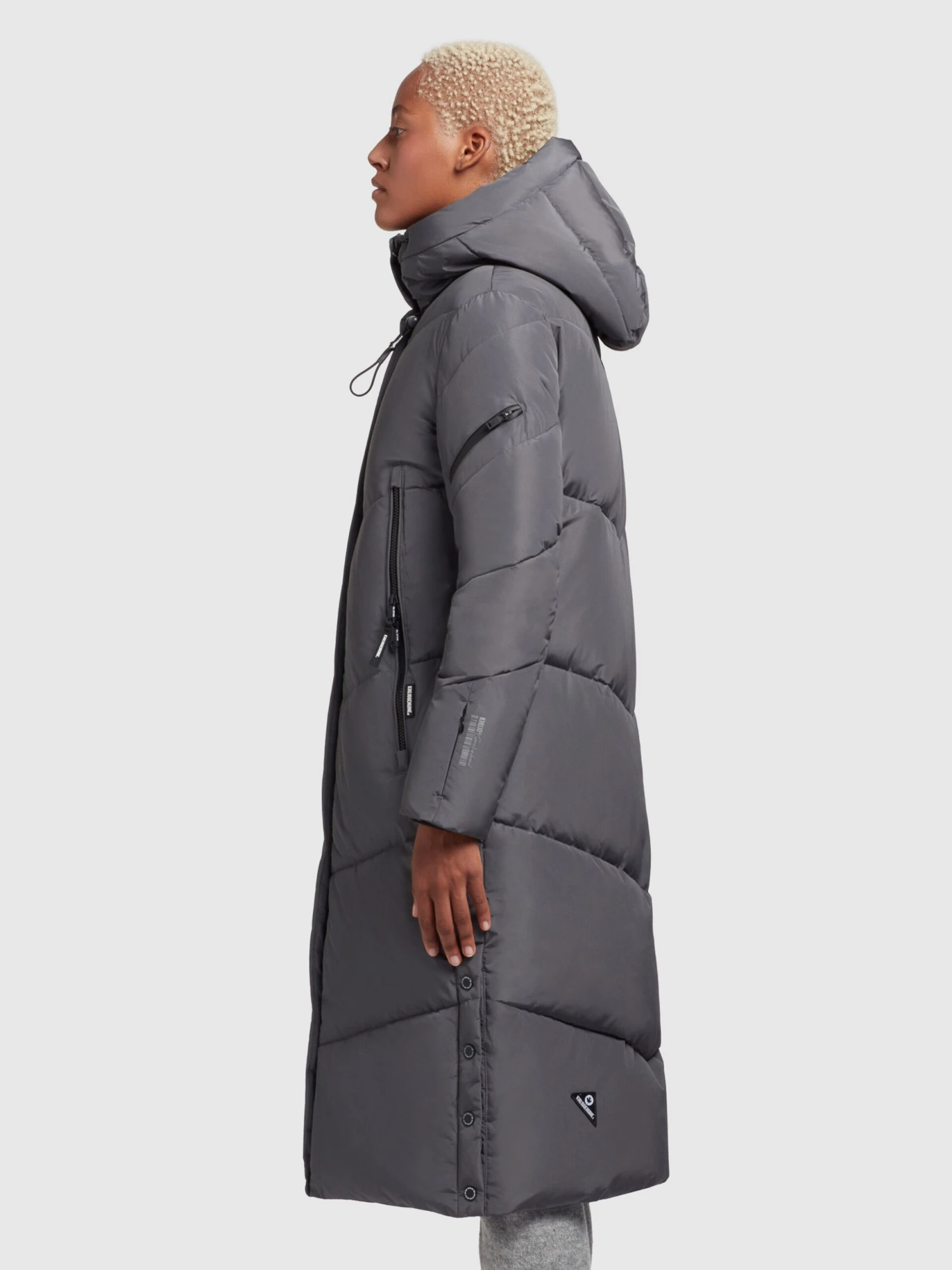 Khujo Tussenmantels Tussenmantel Dames Basaltgrijs 6 Khujo Tussenmantels Tussenmantel Dames Basaltgrijs - Afbeelding 4