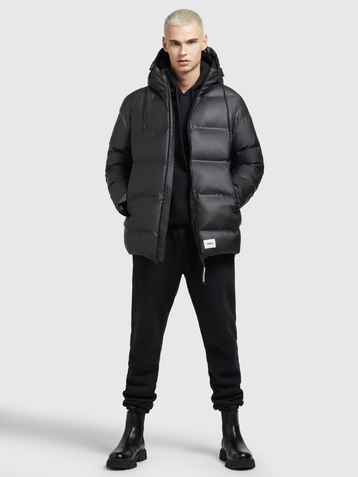 Khujo Tussenjassen Tussenjas Nabor Heren Zwart 5 Khujo Tussenjassen Tussenjas Nabor Heren Zwart - Afbeelding 3