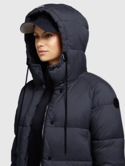 Khujo Winterjassen Winterjas FRANEE Dames Donkerblauw -Khujo 9cfa6639772bed6866ff8ff7d0d84689