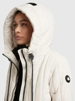 Khujo Tussenjassen Tussenjas Tweety Dames Offwhite -Khujo 9cffab8bbd73a180aa61fd85a92356fa