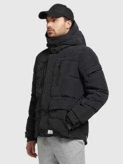 Khujo Winterjassen Winterjas Shinzo Heren Zwart -Khujo 9e757d7b1609b931f5212ffda2f0cfb8