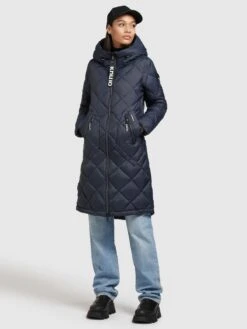 Khujo Tussenmantels Tussenmantel Zarita Dames Donkerblauw -Khujo a22abfa80c8043752940ac40268f44d7