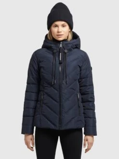 Khujo Tussenjassen Tussenjas Stern Dames Donkerblauw -Khujo a950c411aa47a218c5f0c6d7a3a17964