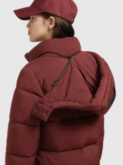 Khujo Wintermantels Wintermantel EMORIA MATT Dames Wijnrood -Khujo aa66fc9bea8d815ab896c71784e4dd4c