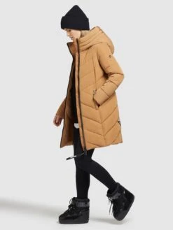 Khujo Wintermantels Wintermantel Formin Dames Safraan -Khujo aa77494456091537c307fb9d6f30209f