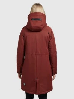 Khujo Parkas Tussenparka Dames Roestrood -Khujo aae34fa000e1719f6ff3d7ed57fc74ac