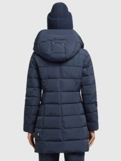 Khujo Korte Mantels Wintermantel Floyt Dames Donkerblauw -Khujo ad476aff2bdeb4ab320d7394fd3d6330