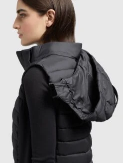 Khujo Bodywarmers Bodywarmer Becca Dames Zwart -Khujo b1497387286561e6f8a867fd745cc4e6