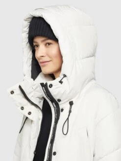 Khujo Wintermantels Wintermantel Elvita Dames Offwhite -Khujo b191c5ddcd3cf0594cbd83cde60ec873