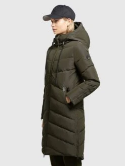 Khujo Wintermantels Wintermantel Huba Dames Donkergroen -Khujo b1ebf261117352dedf03fad80b408042