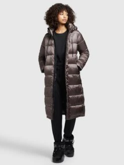 Khujo Wintermantels Wintermantel Julina Dames Taupe -Khujo b7a53bcbc1a3a87bef6af4f4a49330dc