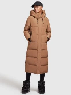 Khujo Wintermantels Wintermantel Soulani Dames Oker -Khujo bc2eb2ef7e8820e89f868facdad16855