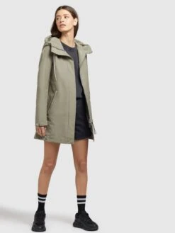 Khujo Tussenmantels Tussenmantel Artisa Dames Grijs / Groen -Khujo bc8e577941b7308f9e342d39650300a8