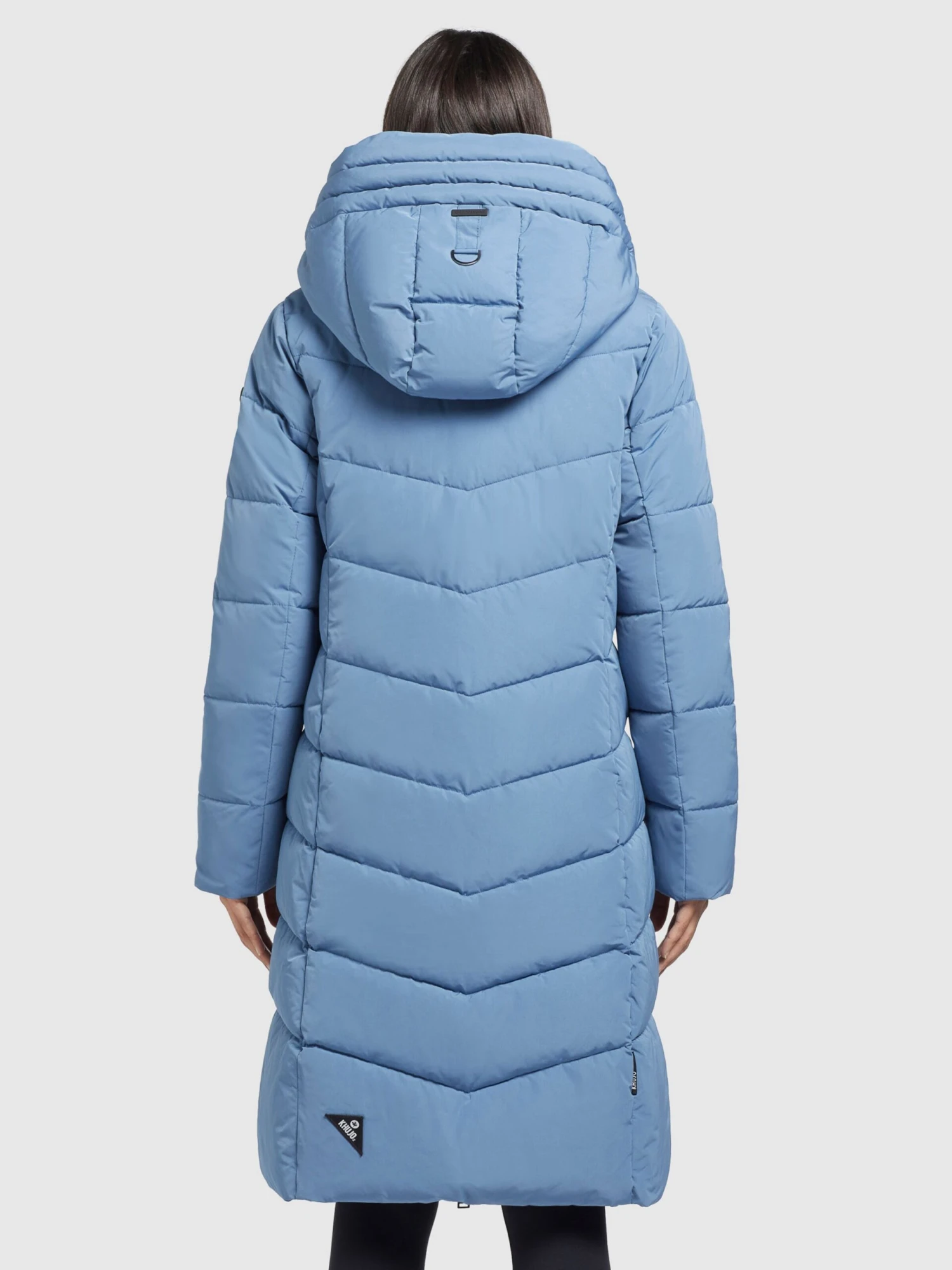 Khujo Wintermantels Wintermantel Ayleena Dames Lichtblauw 5 Khujo Wintermantels Wintermantel Ayleena Dames Lichtblauw - Afbeelding 4