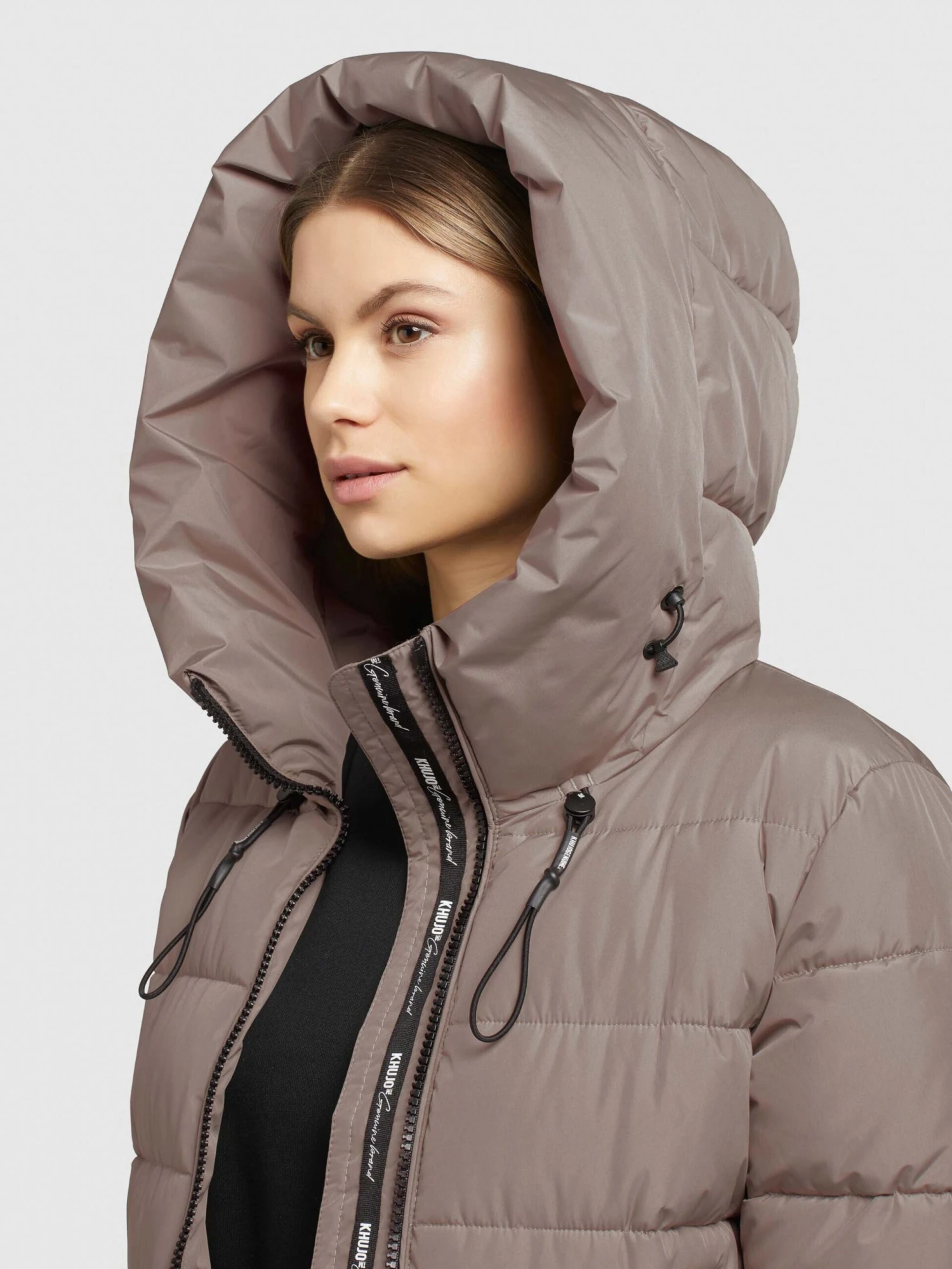 Khujo Wintermantels Wintermantel Jilias 3 Dames Bruin 9 Khujo Wintermantels Wintermantel Jilias 3 Dames Bruin - Afbeelding 7