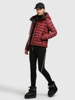 Khujo Winterjassen Winterjas Lona Shine Dames Roestrood -Khujo c19764cca2fa525edfd0348865e3615d