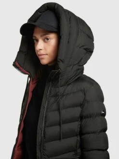 Khujo Korte Mantels Wintermantel Tuhani Dames Zwart -Khujo c4b0435729831cc88caac71bd00b03bf