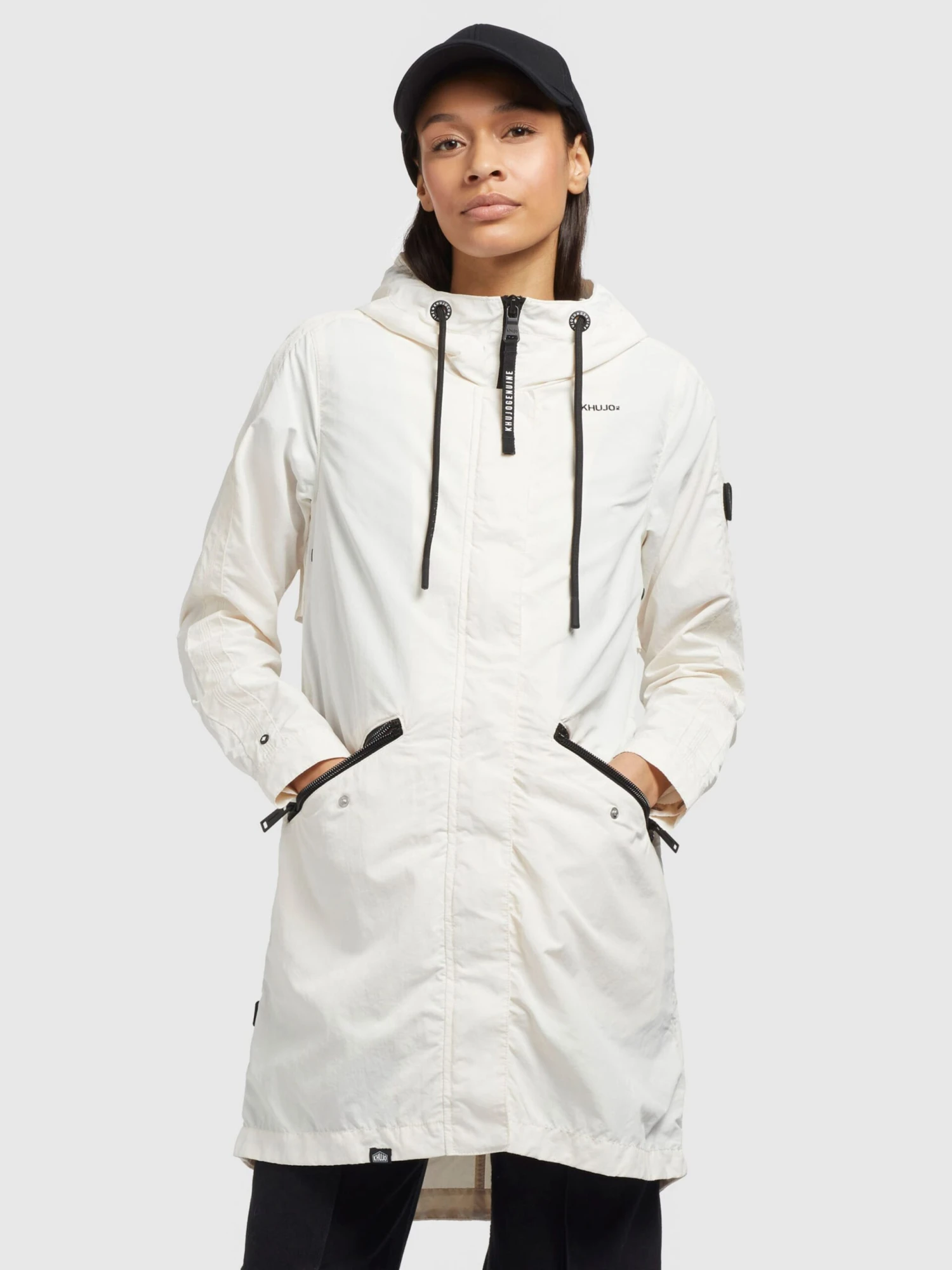 Khujo Tussenmantels Tussenmantel Games2 Dames Wit 4 Khujo Tussenmantels Tussenmantel Games2 Dames Wit - Afbeelding 2