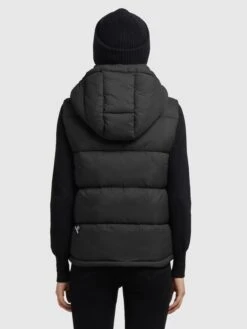 Khujo Bodywarmers Bodywarmer Eden Dames Zwart -Khujo d345bb8856f6456e818f57c56e522420