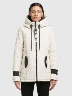 Khujo Tussenjassen Tussenjas Tweety Dames Offwhite -Khujo dadf2ccfa97f1a76770cb1fd8af578d4