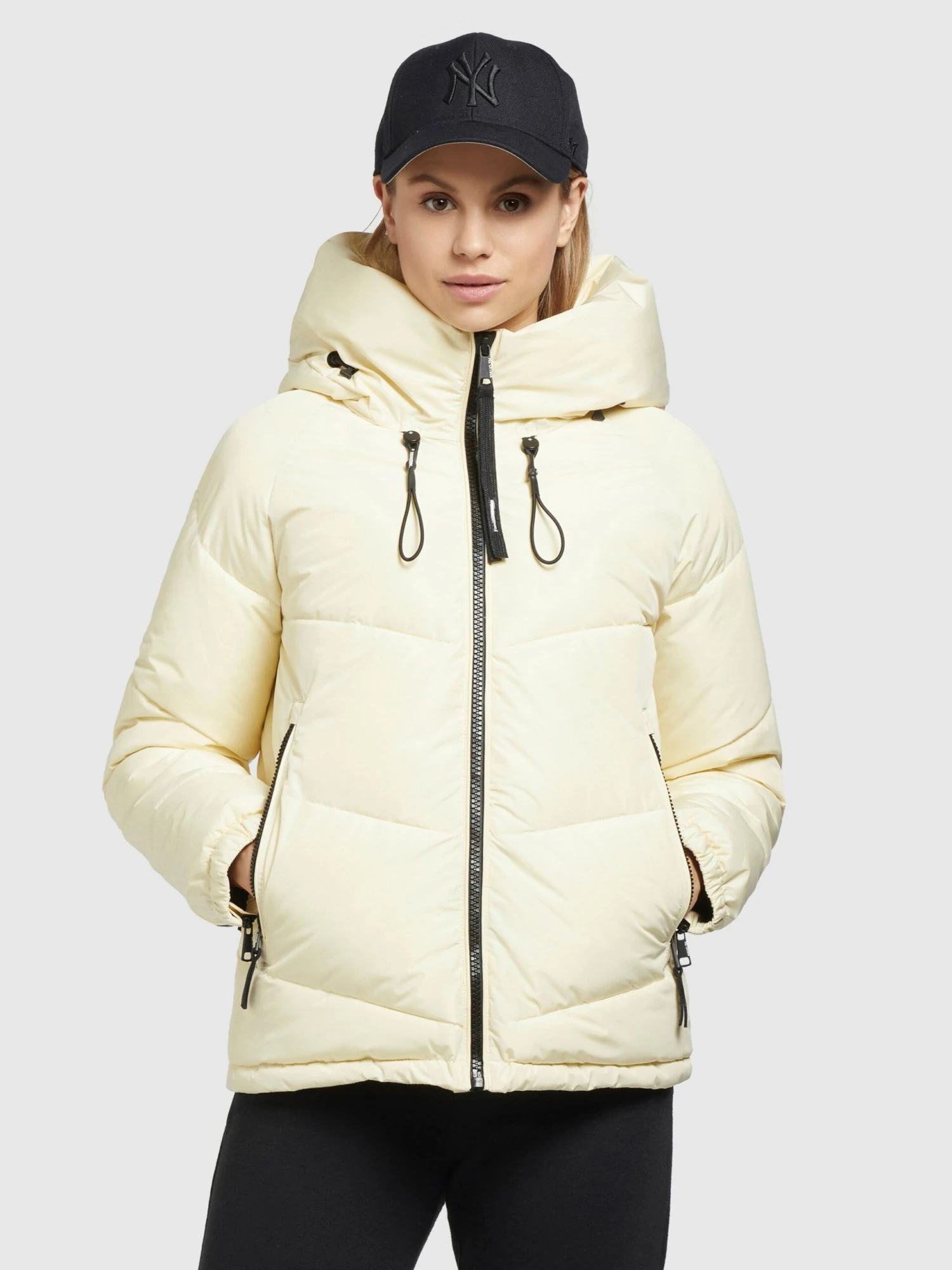 Khujo Winterjassen Winterjas Esila Dames Pasteelgeel 4 Khujo Winterjassen Winterjas Esila Dames Pasteelgeel - Afbeelding 2