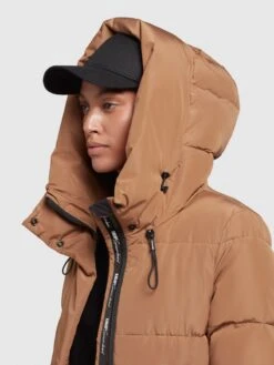 Khujo Wintermantels Wintermantel Soulani Dames Oker -Khujo df19c1ca01afc0693a075f61501c3a19