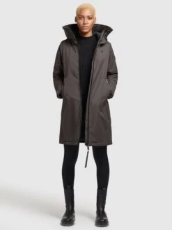 Khujo Tussenmantels Tussenmantel LISAD Dames Donkergrijs -Khujo e04aadab7e40341130996e569eb05252