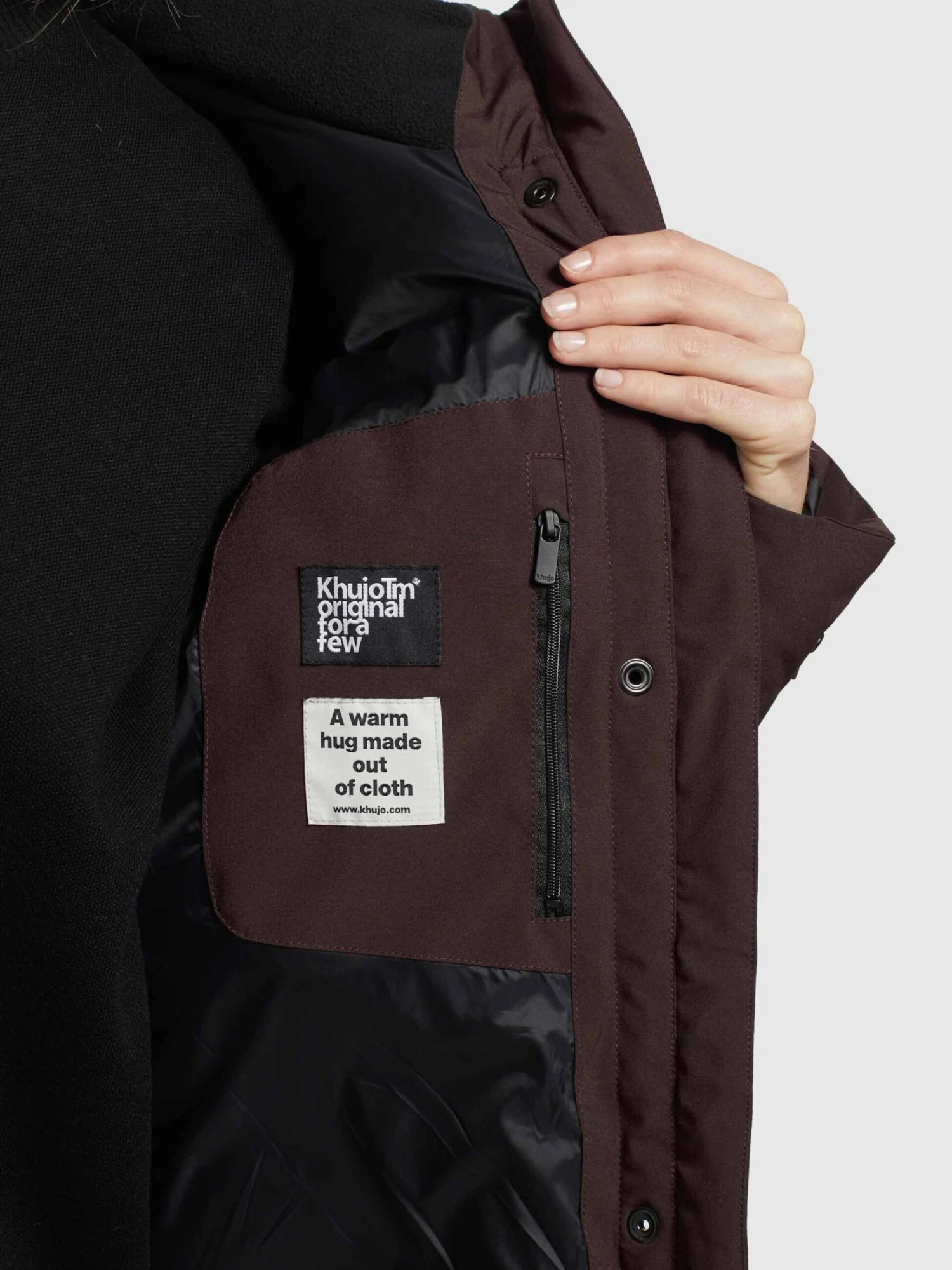 Khujo Wintermantels Wintermantel Dakota Dames Wijnrood 10 Khujo Wintermantels Wintermantel Dakota Dames Wijnrood - Afbeelding 8