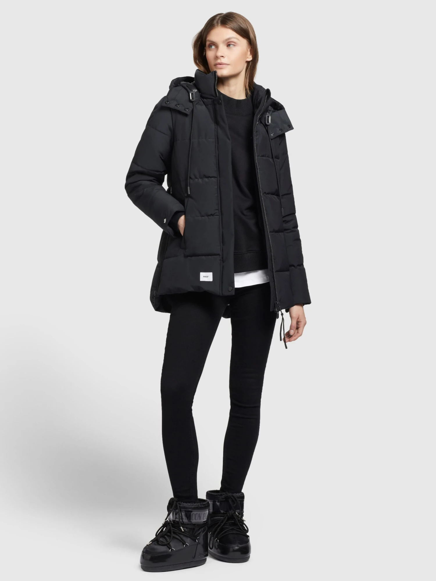 Khujo Winterjassen Winterjas Eunice Dames Zwart 8 Khujo Winterjassen Winterjas Eunice Dames Zwart - Afbeelding 6