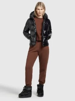 Khujo Winterjassen Winterjas Fala Dames Zwart -Khujo e8c604c511d434f5f3d7194df8d979ef