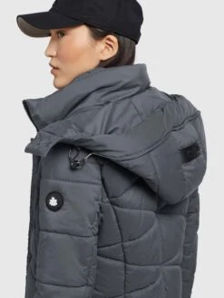 Khujo Tussenmantels Tussenmantel Fitt Light Dames Donkergrijs -Khujo e90d9aec24b7751ba7c543f01b2adc73