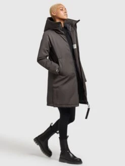 Khujo Tussenmantels Tussenmantel LISAD Dames Donkergrijs -Khujo e9cc25c2339f7e3960eb9a8c8fd467be