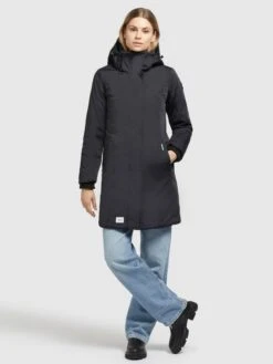 Khujo Wintermantels Wintermantel Blossom Dames Zwart -Khujo eea2453297e80212cbf476242d438cfd