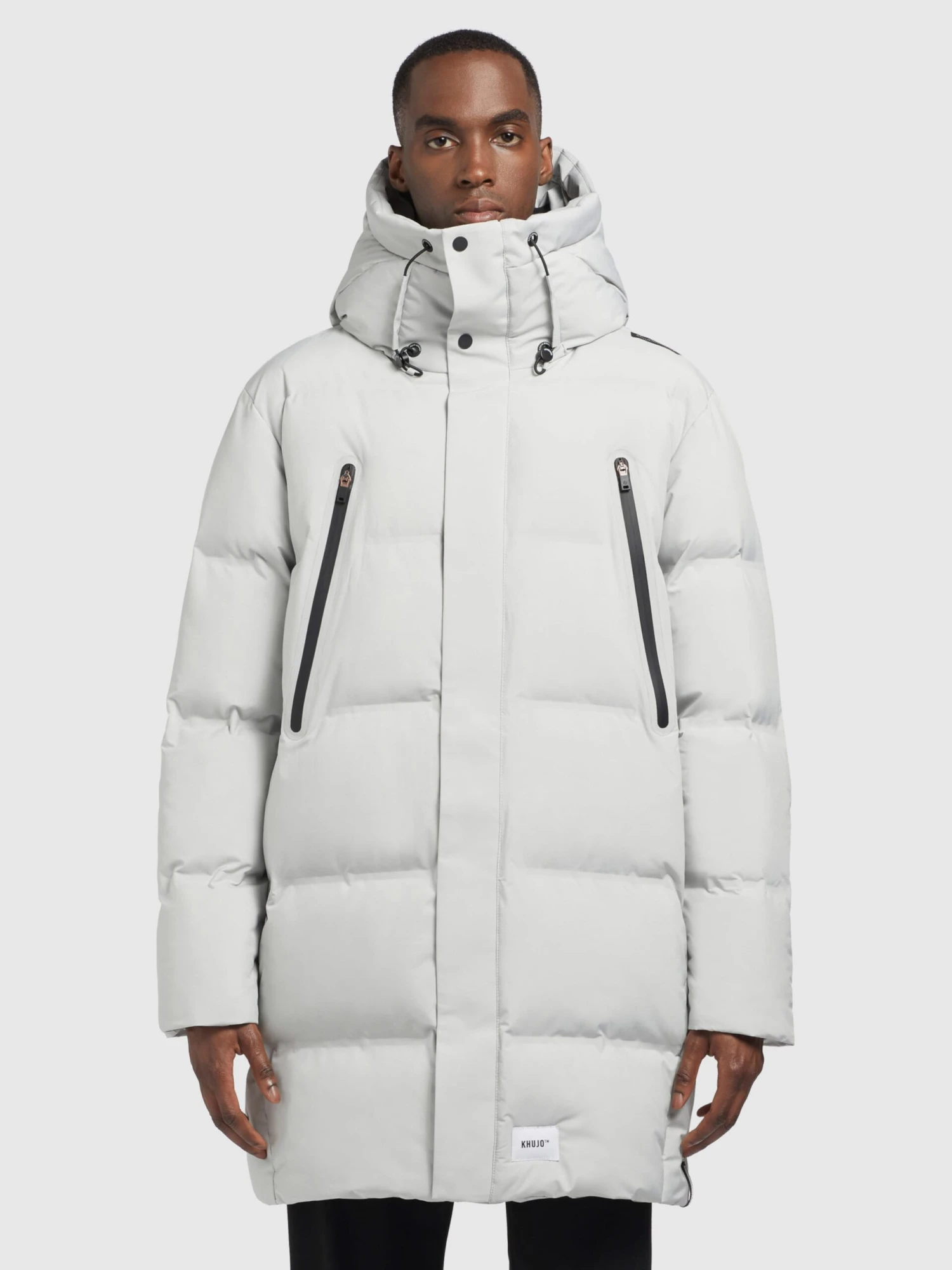 Khujo Winterjassen Winterjas CLIDE Heren Lichtgrijs 4 Khujo Winterjassen Winterjas CLIDE Heren Lichtgrijs - Afbeelding 2
