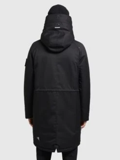 Khujo Wintermantels Winterjas Tuck Heren Zwart -Khujo f507eb42c658b918d76fa012e06ab65b