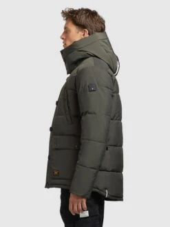 Khujo Winterjassen Winterjas Primero Heren Kaki -Khujo f6e45e404348888d33f099e7b08b63be