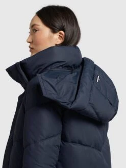 Khujo Wintermantels Wintermantel Torino 3 Dames Donkerblauw -Khujo f8850677c34c6a7638ed9636ab84dd20