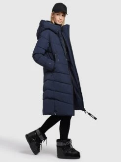 Khujo Tussenmantels Tussenmantel Klayd Dames Donkerblauw -Khujo f8afbe97679593891da7bc3b593394bd