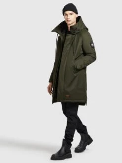 Khujo Wintermantels Winterjas Tuck Heren Olijfgroen -Khujo fecbbcbea73139be555c0a168afff47e