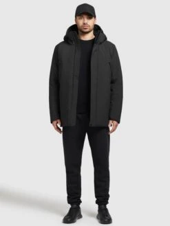 Khujo Winterjassen Winterjas Toto Heren Zwart -Khujo ffd2e1ebb171462809ee26fc6472a1da